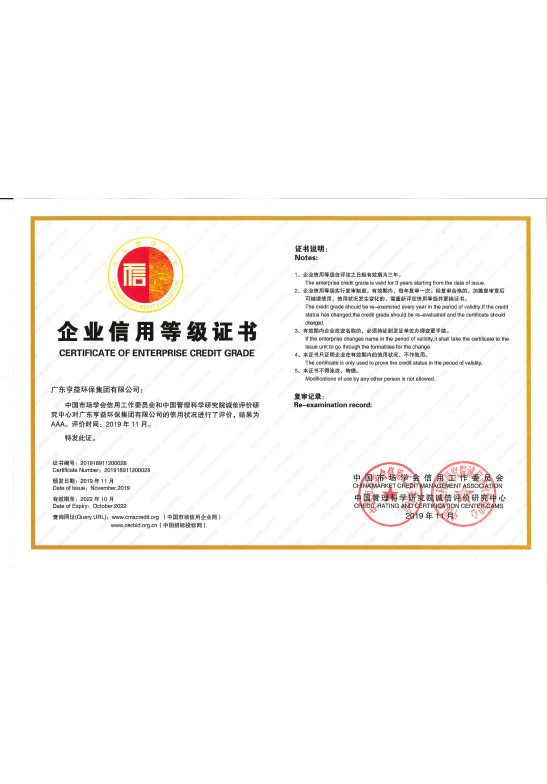 企业信用等级证书（广东斗球体育直播集团有限公司）